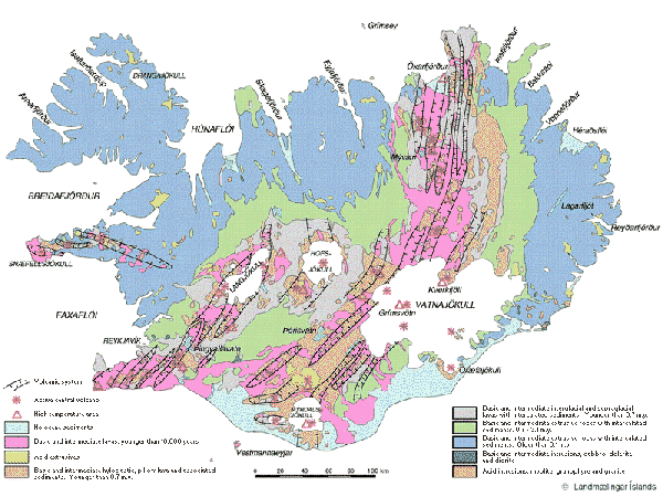 map of Iceland